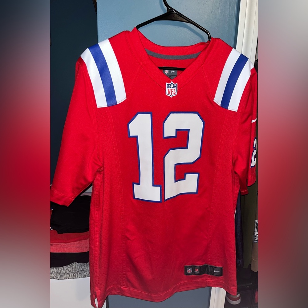 Nike NFL New England Patriots Tom Brady Red Jersey